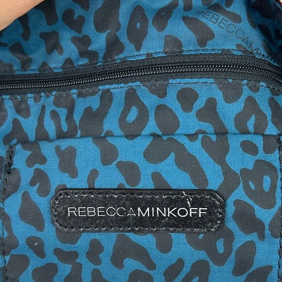 Rebecca Minkoff Cupid Satchel Crossbody Bag Orange Coral Leather Studded Pockets - Picture 9 of 16